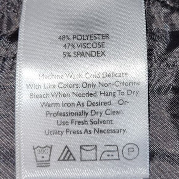 Eddie Bauer Travel Trousers Gray Four Pocket Mid Weight Straight Leg Pants SZ 14 - Picture 9 of 10